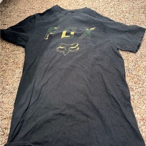 Fox Men's Black and Gold Graphic Tee